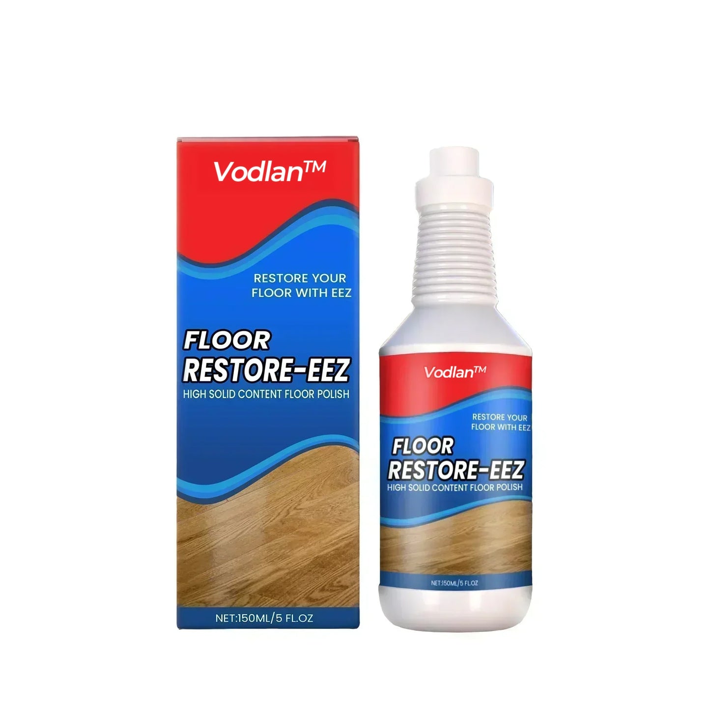 Vodlan™ Floor Restorer – Fast-drying, non-toxic shine. ✨