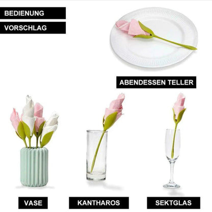 KUBOZN® BloomTwist™ 3-Second Rose Maker — Turn Ordinary Napkins into Table Art