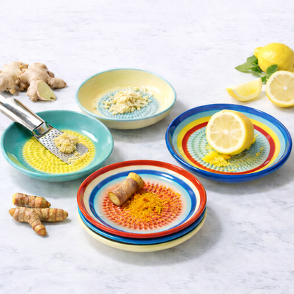 Vodlan™ Handmade Ceramic Ginger & Garlic Grater – Fine Grinder for Fruits, Spices & Fresh Flavor