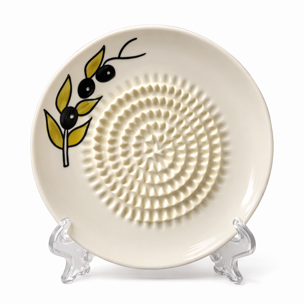 Vodlan™ Handmade Ceramic Ginger & Garlic Grater – Fine Grinder for Fruits, Spices & Fresh Flavor