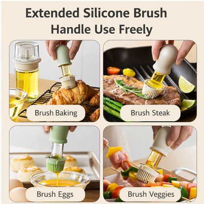 Vodlan™ 2-in-1 Glass Oil Bottle with Integrated Brush — The Precision Squeeze-to-Baste Solution for Fresh-Separated, Mess-Free Cooking (Offer)