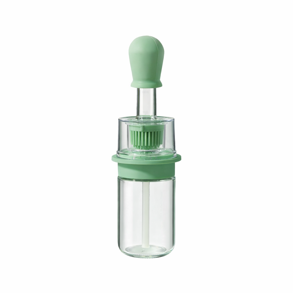Vodlan™ 2-in-1 Glass Oil Bottle with Integrated Brush — The Precision Squeeze-to-Baste Solution for Fresh-Separated, Mess-Free Cooking (Offer)