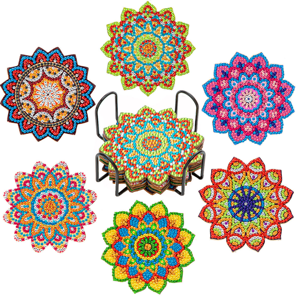 Vodlan™ DIY Diamond Painting Coaster Kits (Set of 6) (Offer)